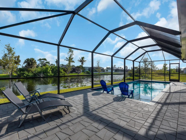 Beautiful Florida Vacation Villa with Private Pool & Canal Views